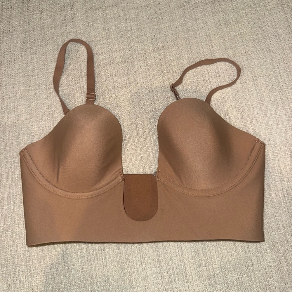 SKIMS Deep Plunge Sleepwear Bra